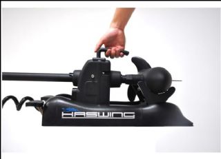 HASWING Cayman B GPS Bow Mount Electric Outboard Trolling Motor NEW 2023 BLACK - 